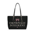 Emotionally Intelligent Leather Tote - Black