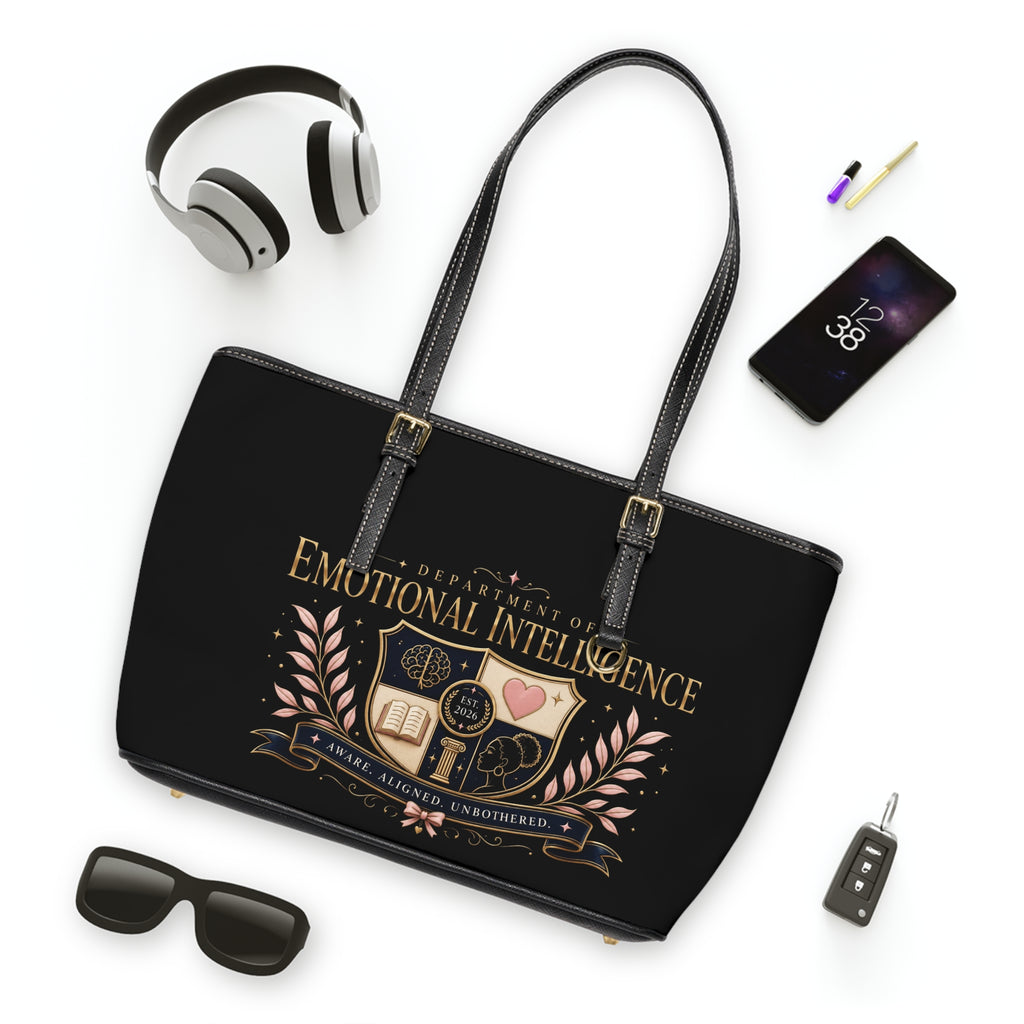 Department of Emotional Intelligence Leather Tote