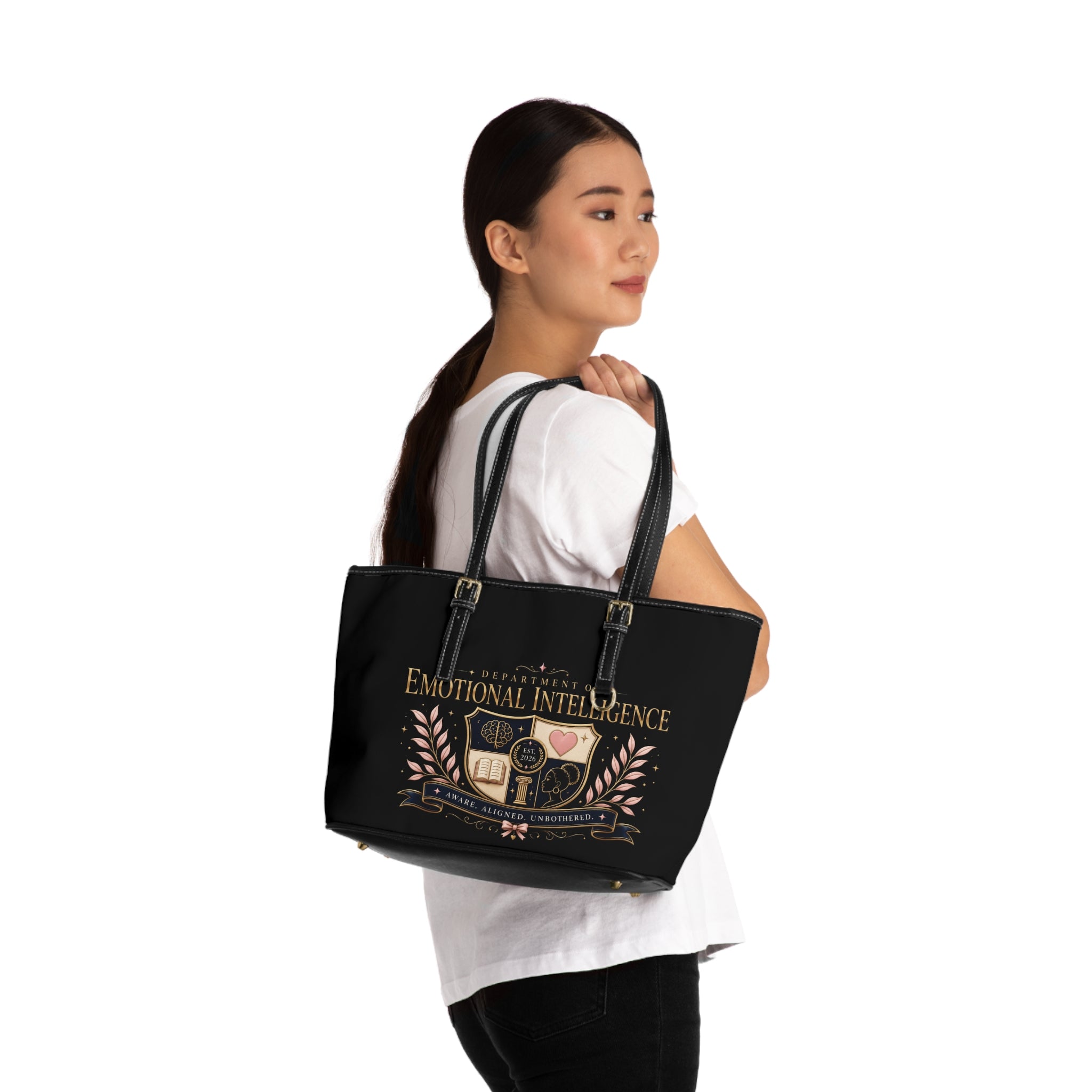 Department of Emotional Intelligence Leather Tote