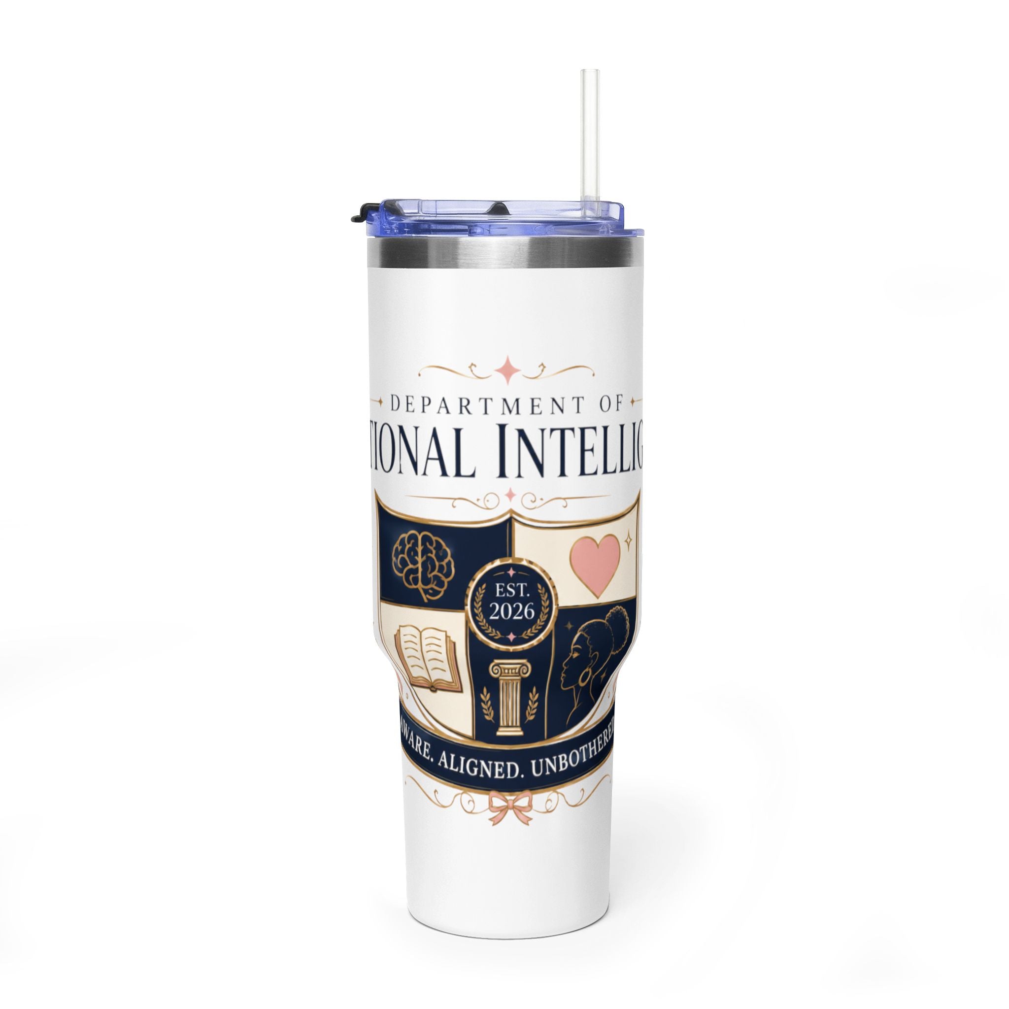 Navy Department of Emotional Intelligence 40oz Tumbler