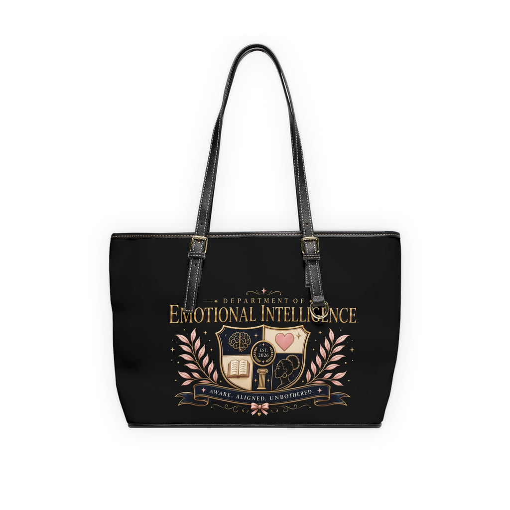 Department of Emotional Intelligence Leather Tote