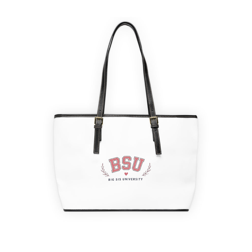 Emotionally Intelligent Leather Tote - White