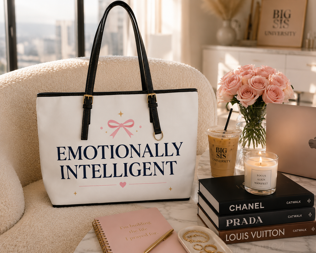 Emotionally Intelligent Leather Tote - White